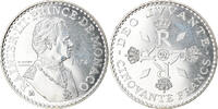 Monaco 50 Francs Coin, Rainier III, Silver, KM:152.1 -