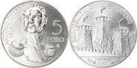 San Marino 5 Euro Rome, Silver, KM:468 -