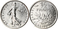 France 1/2 Franc Coin, Semeuse, Paris, Nickel, KM:931.1 -