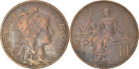 France 10 Centimes Coin, Dupuis, Paris, Bronze, KM:843 -