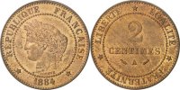 France 2 Centimes Coin, Cérès, Paris, Bronze, KM:827.1 -