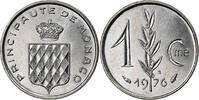 Monaco Centime Coin, Rainier III, Stainless Steel, KM:155 -