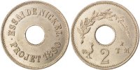 France 2 Centimes Coin, Nickel, Gadoury:260.1 -