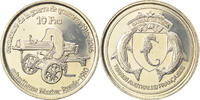 France 10 Francs Coin, Bassas da India, Cupro-nickel Aluminium -