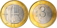 Slovenia 3 Euro Bi-Metallic, KM:95 -