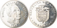 Panama 20 Balboas Coin, BE, Silver, KM:31 -