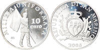 San Marino 10 Euro Milice, BE, Silver, KM:344 -