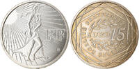 France 15 Euro Semeuse, Silver, Gadoury:EU288, KM:1535 -