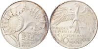 GERMANY - FEDERAL REPUBLIC 10 Mark Coin, Stuttgart, Silver -