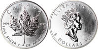 Canada 5 Dollars Coin, Elizabeth II, Royal Canadian Mint, Ottawa, BU -