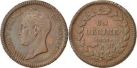 Monaco Decime Coin, Honore V, Copper, KM:97.1 -