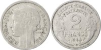 France 2 Francs Coin, Morlon, Beaumont le Roger, Aluminum -