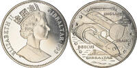 Gibraltar 2.8 Ecus Coin, Elizabeth II, BE, Copper-nickel -