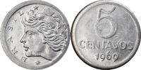 Brazil 300 Cruzeiros 1972 Coin, Brass, KM:Pr7 MS(65-70)