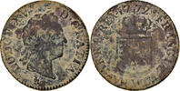 France Sol Coin, Louis XV, Sol à la vieille tête, Troyes -
