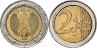 Germany 2 Euro Stuttgart, error wrong ring, Copper-nickel -