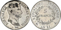 France 5 Francs Coin, Napoleon I, Paris, Silver, KM:650.1 -