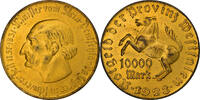 Germany 10 000 Mark Coin, Vom Stein, Bronze-Aluminium -