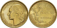 France 20 Francs Coin, Guiraud, Paris, ESSAI, Aluminum-Bronze -