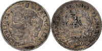 France 20 Centimes Coin, Cérès, Paris, Silver, KM:758.1 -