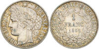 France Franc Coin, Cérès, Paris, Silver, KM:822.1 -