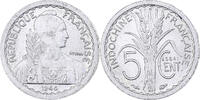 French Indochina 5 Centimes Paris, Pattern, Aluminum -