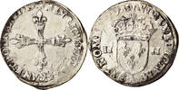France 1/4 Ecu Coin, Henri III, Paris, Silver, Sombart:4662 -