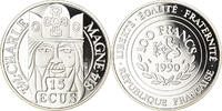 France 100 Francs-15 Ecus Coin, Paris, Silver, KM:989 -