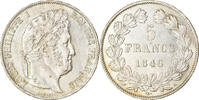 France 5 Francs Coin, Louis-Philippe, Paris, Silver -