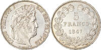 France 5 Francs Coin, Louis-Philippe, Paris, Silver -