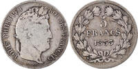France 5 Francs Coin, Louis-Philippe, Marseille, Silver -