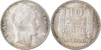France 10 Francs Coin, Paris, Silver, KM:878, Gadoury:801 -