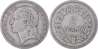 France 5 Francs Coin, Lavrillier, Paris, Aluminum, KM:888b.1 -