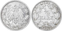 GERMANY - EMPIRE 1/2 Mark Coin, Berlin, Silver, KM:17 -