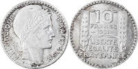 France 10 Francs Coin, Turin, Paris, Silver, KM:878 -