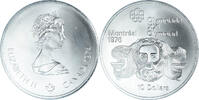 Canada 10 Dollars Coin, Elizabeth II, Zeus, Silver, KM:93 -