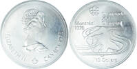 Canada 10 Dollars Coin, Elizabeth II, Canoeing, Silver -