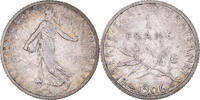 France Franc Coin, Semeuse, Paris, Silver, KM:844.1 -