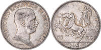Italy Lira Coin, Vittorio Emanuele III, Rome, Silver, KM:57 -
