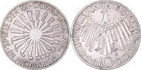 GERMANY - FEDERAL REPUBLIC 10 Mark Coin, Karlsruhe, Silver -