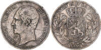 Belgium 5 Francs, 5 Frank Coin, Leopold I, Brussels, Silver -