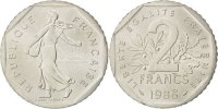 France 2 Francs Coin, Semeuse, Nickel, KM:942.1, Gadoury:547 -