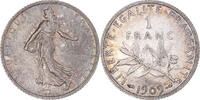 France Franc Coin, Semeuse, Paris, Silver, KM:844.1 -