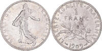 France Franc Coin, Semeuse, Paris, Silver, KM:844.1 -