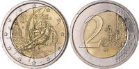 Italy 2 Euro Torino Winter Olympics, Rome, error misaligned core -