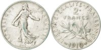 France 2 Francs Coin, Semeuse, Silver, KM:845.1, Gadoury:532 -