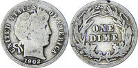 United States Dime Barber Dime, Philadelphia, Silver, KM:113 -