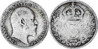 Great Britain 3 Pence Coin, Edward VII, Silver, KM:797.1 -