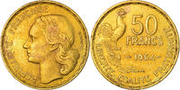 France 50 Francs Coin, Guiraud, Paris, Aluminum-Bronze -
