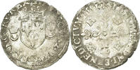 France Douzain aux croissants Coin, Henri II, Rouen, Billon -